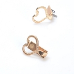 Metal Clip Closure with Mechanism, 3cm without Screws, Heart Snake(ΒΑ000573) Color 02